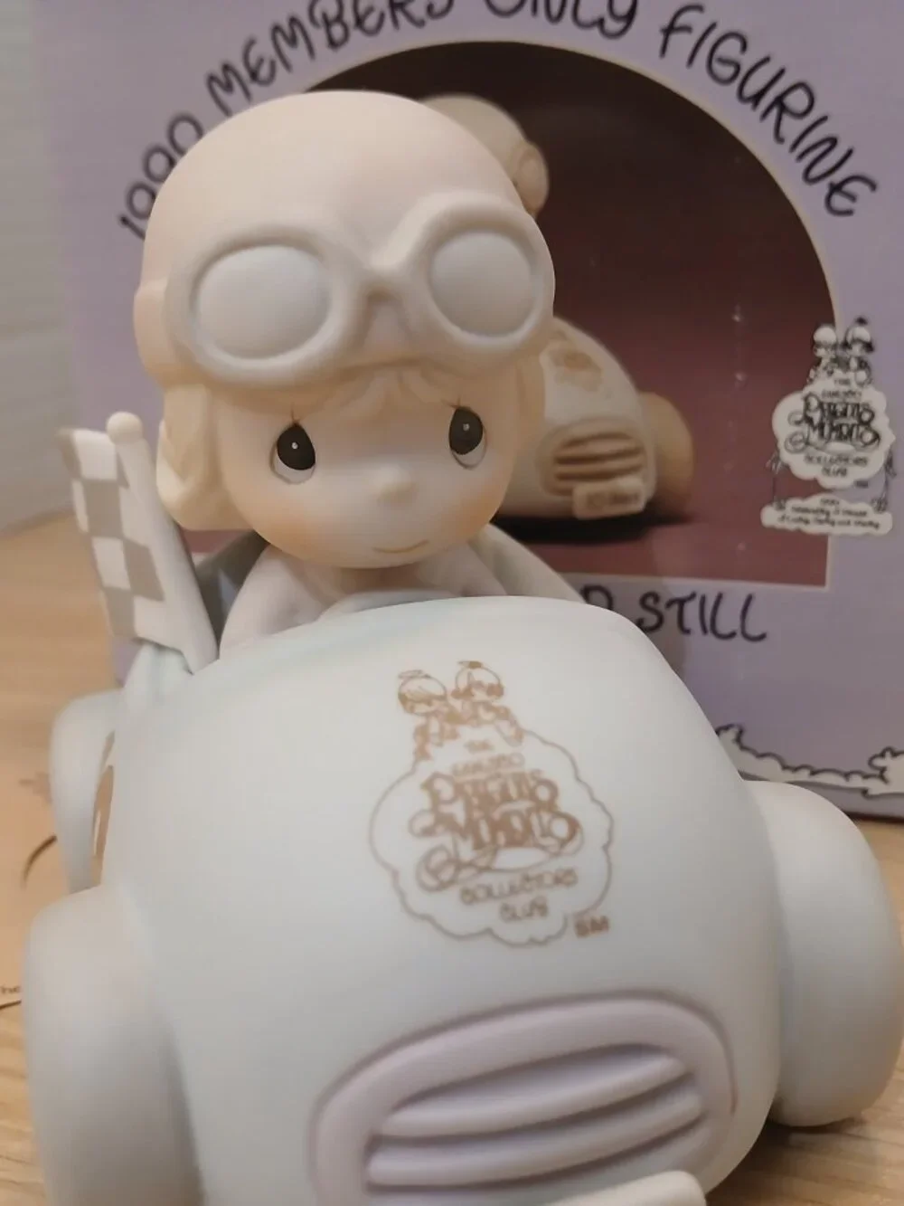 Precious Moments  Ten Years & Still Going Strong Car Porcelain Figurine PM901
